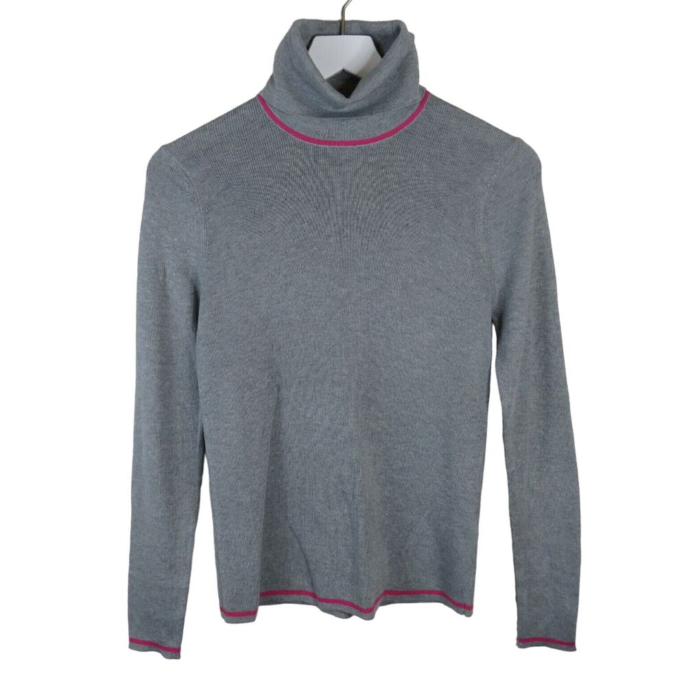 Joe Fresh Gray Pink Stripe Turtleneck NWT - Women's Small
